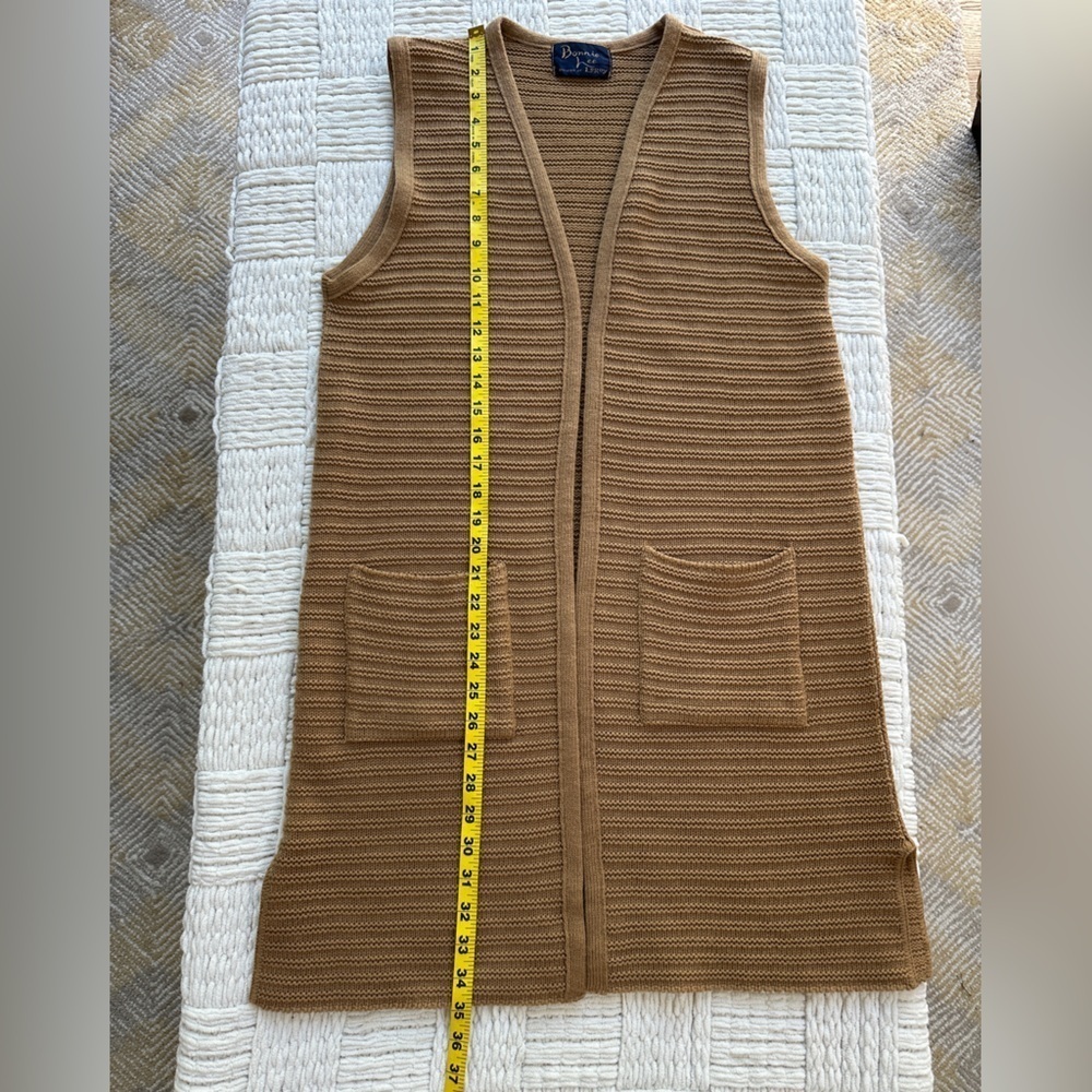 Vintage Boho Bonnie Lee Leroy long duster vest - Picture 6 of 7